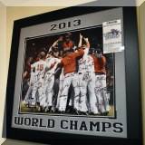 C01. 2013 World Champions Red Sox signed photograph. 